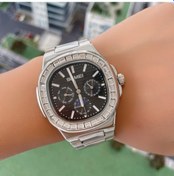 Resim Prestigegoods Skmeı 7076 Erkek Kuvars Saat - Sekizgen Zirkon, Gümüş Kayış/siyah Kadran, Moda Bilek Saati Çok Renkli 