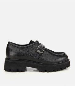 Resim Hotiç Kadın Süet Deri Siyah Toka Detaylı Yüksek Tabanlı Günlük Loafer 01ayh314360a100 Siyah 