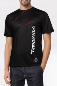 Resim DO-SMAI Dijital Baskılı Taekwondo Fitness Boks Muay Thai Antrenman Tişörtü Spor T-shirt Tkt154 