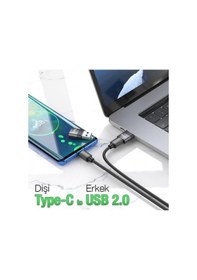 Resim Coofbe Hc Seri USB To Type - c Dönüştürücü Çevirici USB2.0 Veri Aktarım USB Dönüştürücü Çevirici 