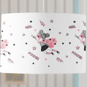 Resim Evmila Super Girl Çocuk Odası Sarkıt Avize Modeli 