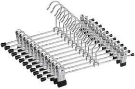 Resim EZMK Ev Gereçleri Mandallı Metal Pantolon & Etek Askısı Gümüş Renk (20 Adet) 