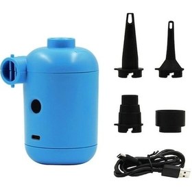 Resim Ankatek Sones Ht-426 Kauçuk Bot Şişme Yatak İçin Usb Elektrikli Hava Pompası Mavi Op 