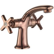 Resim Nsk Lavabo Bataryası Trinity Çift Kollu Tek Gövde Bronz N3013124 