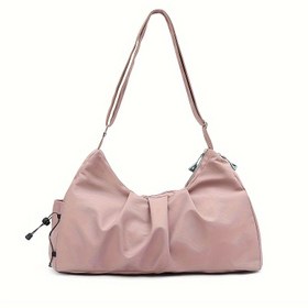 Resim Leacat Kadınlar için Naylon Yoga Çantası - Büyük Kapasiteli Seyahat ve Spor Salonu Çantası, Ayarlanabilir Omuz Askısı, Çoklu Bölümler ve Güvenli Fermuar Kapatma, Günlük Kullanım için Rahat Stil, Spor Çantası, Şık Tasarım, Dayanıklı Yapım 