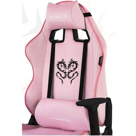Resim Rio Balerion Terletmez Kadife Kumaş Pembe Gaming Oyuncu Koltuğu -9 Beyaz 