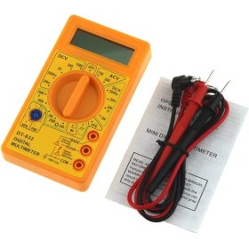 Resim Xiyu Shop Sarı Stil DT-832 Dijital Multimetre Otomatik Aralık Sayımları Acdc Amp Volt Ohm Test Cihazı Voltmetre Ampermetre Ohmmetre Kapasitans Çoklu Metre (Yurt Dışından) 