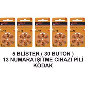 Resim 13 Numara 5 Paket Kodak Işitme Cihazı Pili 