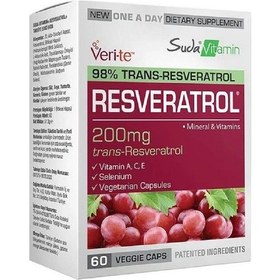 Resim Suda Vitamin Resveratrol 200 Mg 60 Kapsül 