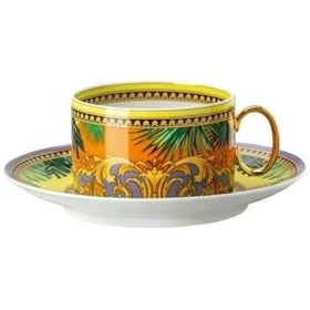 Resim Versace Çay Fincan-Tabak Jungle Animalier Yellow 