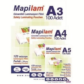 Resim Genel Markalar A-4 Laminasyon Filmi 125 Micron Parlak 100 Lü 1021204 (1 Paket 100 Adet) 