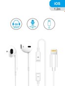 Resim Piranha 2051 Kablolu Kulak Içi Kulaklık / Ios Lightning Uçlu / Mikrofonlu / 1.2m Kablo 