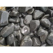 Resim Siyah Dolomit Taşı 15 KG 4-6 CM Bahçe Taşı Siyah Bazalt Taşı 