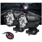 Resim Fochsia Nlpearl Led Motosiklet Sis Farı 2 Adet Far 1 Anahtarlı 12v Aksesuar Işık 