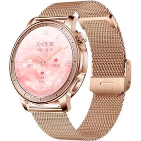 Resim teknotrust 1" - 1.5" Papillon Crown Amoled Sesli Görüşme Kadın Akıllı Saat Rose Gold 2 Yıl Pembe Resmi Distrib 