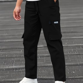 Resim Erkekler İçin Dört Mevsim Cep Tasarımlı Moda Günlük Pantolon, Benzersiz Outdoor Düz Paça İş Kıyafeti 