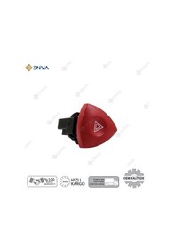 Resim Renault Trafic / Master Dörtlü Sinyal Flaşör Düğmesi Anahtarı 