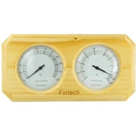 Resim FINTECH Sauna Ahşap Termometre ve Higrometre Kombine-ToptancıyızB 