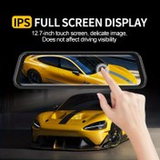 Resim 12.7 İnç 1080P Ön Kamera ve 720P Arka Kamera, Dokunmatik Ekran, Sürüş Kamera, Arka Görüş Aynası Sürüş Kamera, Geniş Açılı Ultra HD Gece Görüşü. 