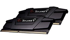 Resim G.Skill RipjawsV F4-3200C16D-16GVKB 16 GB (2x8 GB) DDR4 3200 MHz CL16 Dual 1.35V RAM Siyah 