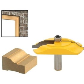 Resim 1pc Tuğla Kalıp Dış Gövde Yönlendirici Biti 1/2 'shank Hattı Bıçağı Ağaç İşleme Kesici Tenon Kesici Ahşap İşleme Araçları İçin 