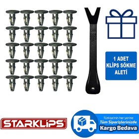 Resim Döşeme Klipsi Siyah 7 3X15X15Mm Fiat Tofaş 20 Adet Starklips