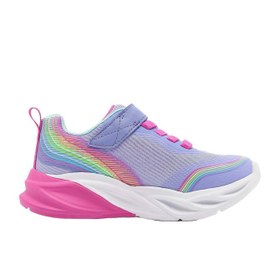 Resim Skechers Cosmic Glow Rainbow Beam Kız Çocuk Mor Günlük Ayakkabı 