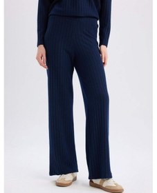 Resim DeFacto Wide Leg Geniş Paça Eşofman Altı Normal Bel Fitilli Kaşkorse Kumaş Basic Düz B2405AX25SPNV31 