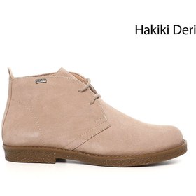 Resim GÖNDERİ(R) Kadın / Kız Pudra Süet Oxford Kalıp Kauçuk Taban Hakiki Deri Bot 