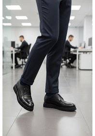 Resim Pierre Cardin Siyah Hafif Hakiki Deri Eva Taban Erkek Klasik Ayakkabı 361004 M Siyah 