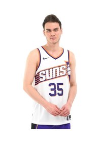 Resim Nike Phoenix Suns Association Nba Basketbol Forması Erkek Baskılı Günlük Tişört Beyaz 