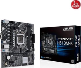 Resim PRIME H510M-K Intel LGA1200 DDR4 Micro ATX Siyah Anakart 