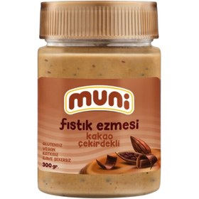 Resim MUNİ Kakao Çekirdekli Fıstık Ezmesi 300g 