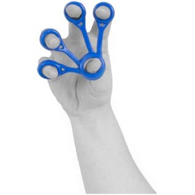 Resim Finger Silikon El Parmak Egzersiz Aparatı Mavi 