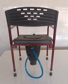 Resim Medikalbim Taharet Musluklu Döşemeli Hasta Tuvaleti Sandalyesi 