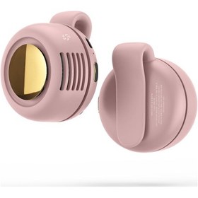 Resim 019 Mini Whirlwind Taşınabilir Vantilatör Şarjlı Kemer Klipsli Pembe, 
