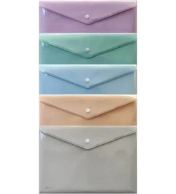 Resim A4 Çıtçıtlı Zarf Dosya, 5 Farklı Pastel Renk Seçeneği 
