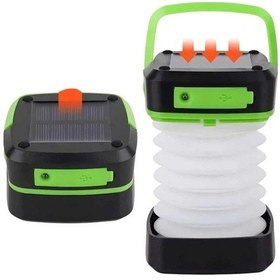 Resim Bfs Katlanabilir Kamp Lambası Akordiyon Lamba Şarjlı 3 Kademeli Solar Çok Renkli 