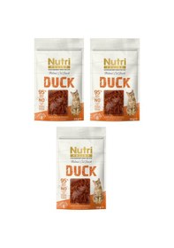 Resim Nutri Feline Duck Ördek Etli Tahılsız Kedi Ödülü 50 Gr. X 3 Adet 