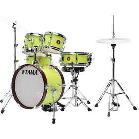 Resim Tama Ljk56h5-fym Club-jam Fluorescent Yellow Mist 5 Parça 16b/8t/10t/12f/12s Sınırlı Üretim Akustik Davul Seti 