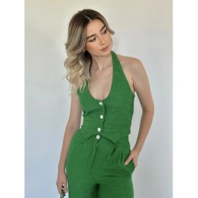 Resim Aesco Yeşil Yelek ve Pantolon Takım 