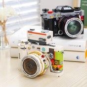 Resim 508/556 parça Retro Kamera İnşaat Seti - ABS Plastik Fotoğraf Meraklıları İçin Yaratıcı İnşaat Seti, Dekoratif Puzzle Blok Oyuncak, Noel Hediyesi İçin İdeal, 6 Yaş ve Üzeri 