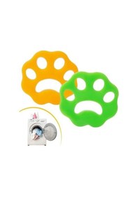 Resim Buffer 2 Adet Evcil Hayvanlar Ve Çamaşır Makinesi İçin Pati Şekilli Renkli Tüy Temizleme Aparatı 