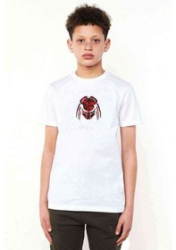 Resim Tshirthane Kırmızı Ve Siyah Kamuflaj Predator Illüstrasyon Baskılı Unisex Ç 