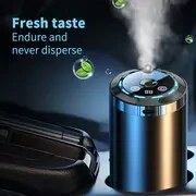 Resim 1 Taşınabilir Mini Akıllı Difüzör - LED Işık, USB Şarj Edilebilir Esansiyel Yağ Difüzörü ile AI-Kontrol Edilen Araba Aromaterapi Makinesi, Ev, Araba, Ofis, Banyo, Hava Nemlendirici, Araba Aromaterapi|Modern Estetik|USB Şarj Edilebilir Difüzör 