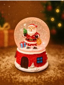 Resim 2026 Yeni Yıl Led Işıklı Sevimli Noel Baba Kar Küresi 2026 Yılbaşı Temalı Dekoratif Süs 47 