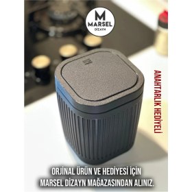 Resim Şık Masaüstü Çöp Kutusu, Siyah, 15CM, Açılır-Kapanır, Çok Amaçlı 