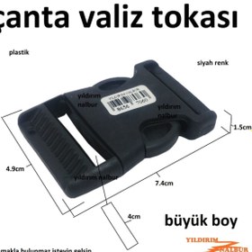 Resim Genel Markalar 4 Adet Çanta Kayış Tokası Küçük Boy Valiz Kilidi Bavul Ip Tokası Plastik 