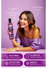Resim Zühre Ana 5 Tip Hidrolize Kolajen Peptit İçeren Collagen Şurubu 250 ML 