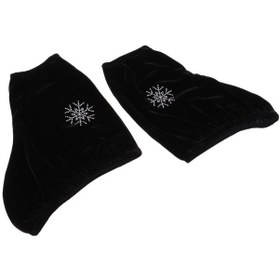 Resim Dolıty Kadife Buz Pateni Bot Kapakları Artistik Patinaj Için Siyah L Siyah 